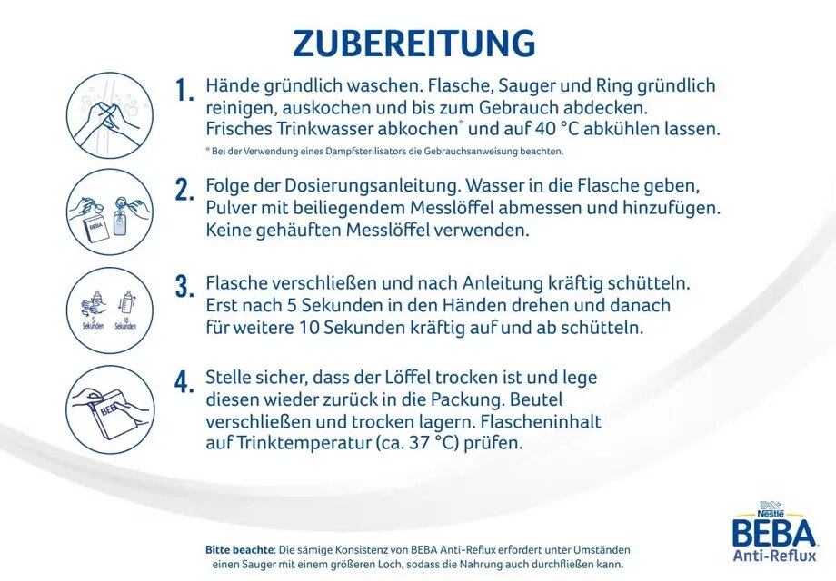 Zubereitungsanleitung