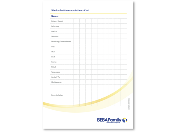 Wochenbettbogen Kind