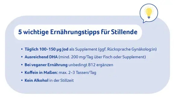 5 wichtige Ernährungstipps für Stillende
